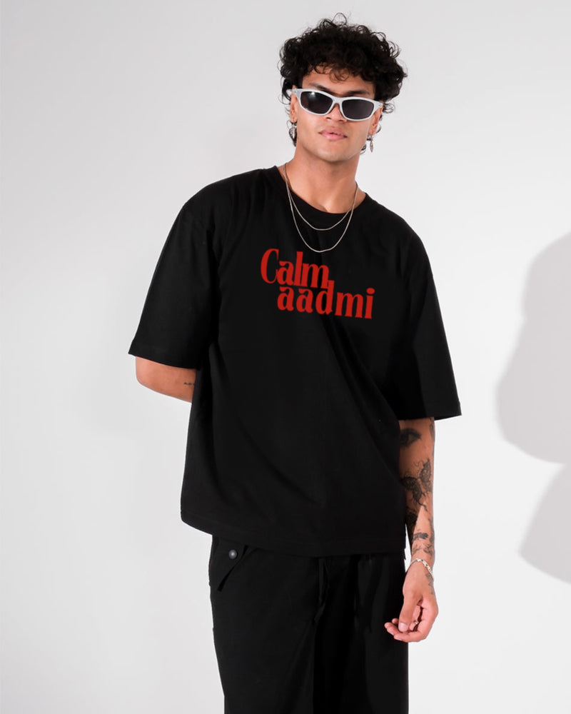 Calm Aadmi - Oversized T-shirt