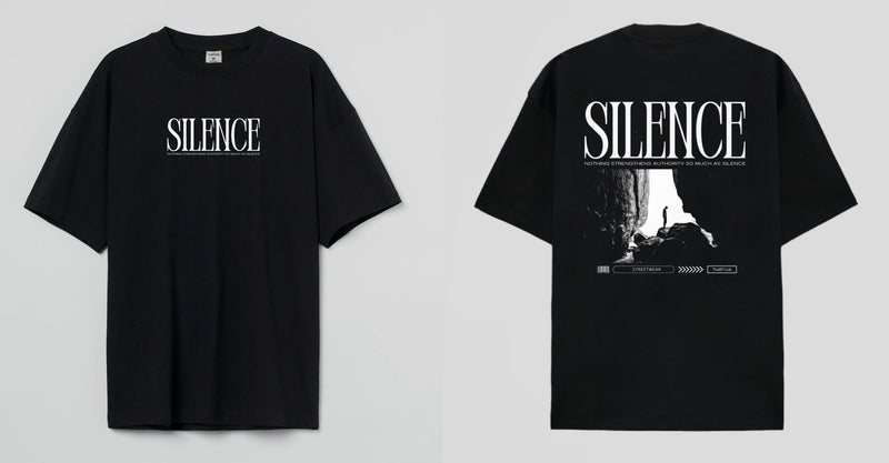 SILENCE  - Oversized T-shirt