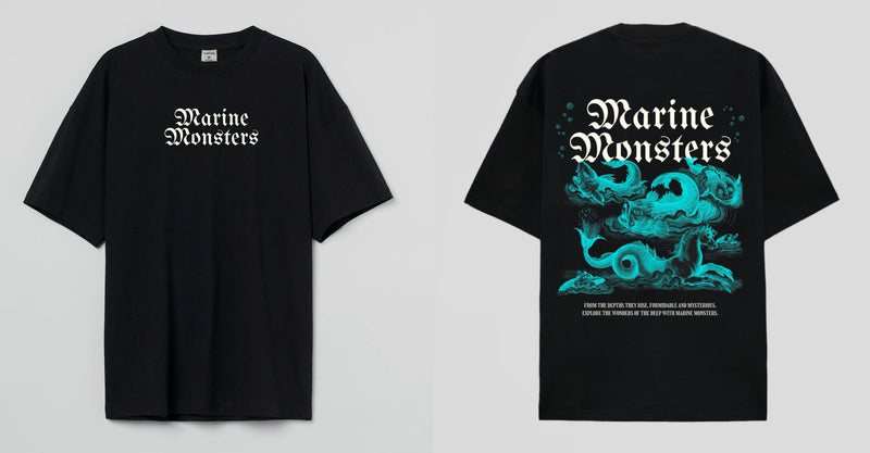 MARINE MONSTER - Oversized T-shirt