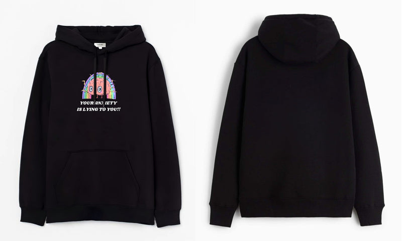 anxiety-Hooded Sweatshirt