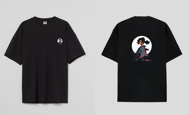 Moonlight samurai -  Oversized T-shirt