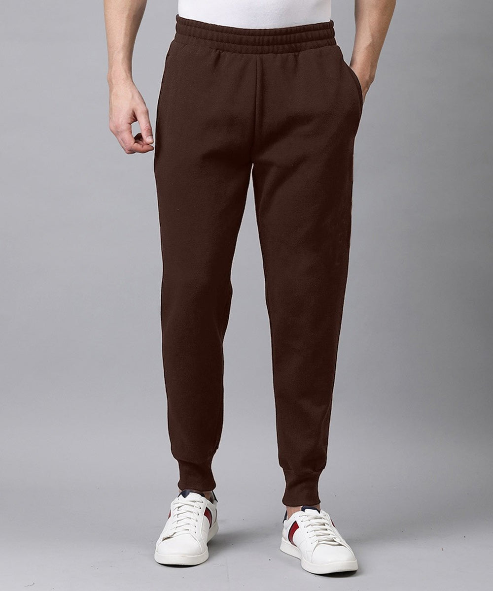 Dark brown joggers on sale