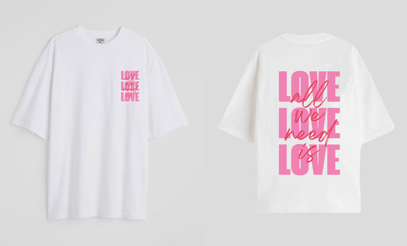 Love Love Love - Oversized T-shirt