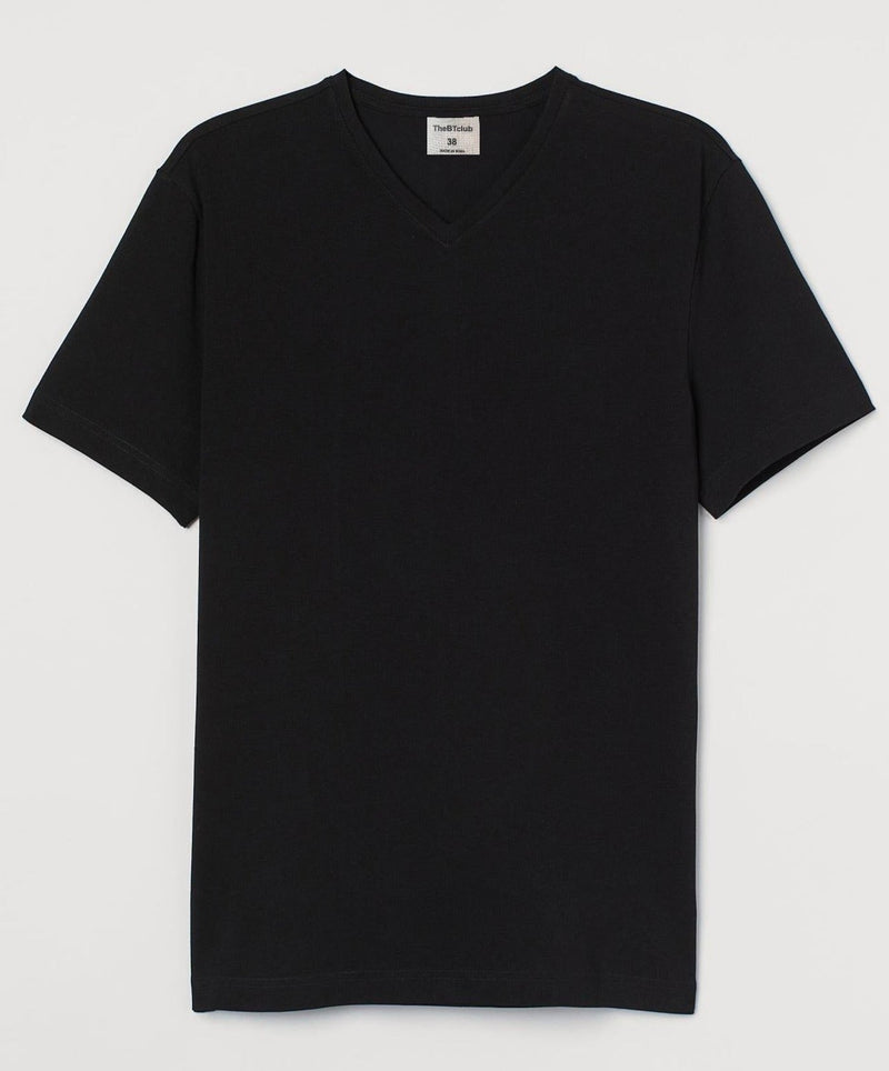Black - V-Neck T-shirt