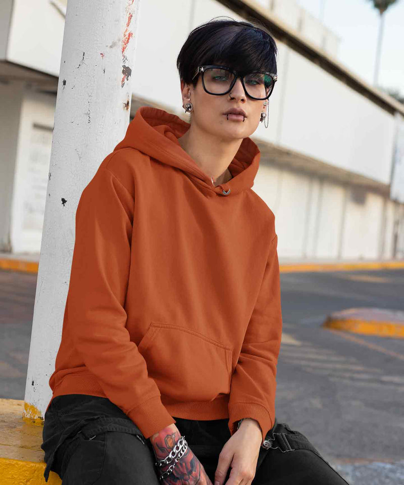 Rust - Basic Hooded Sweatshirt