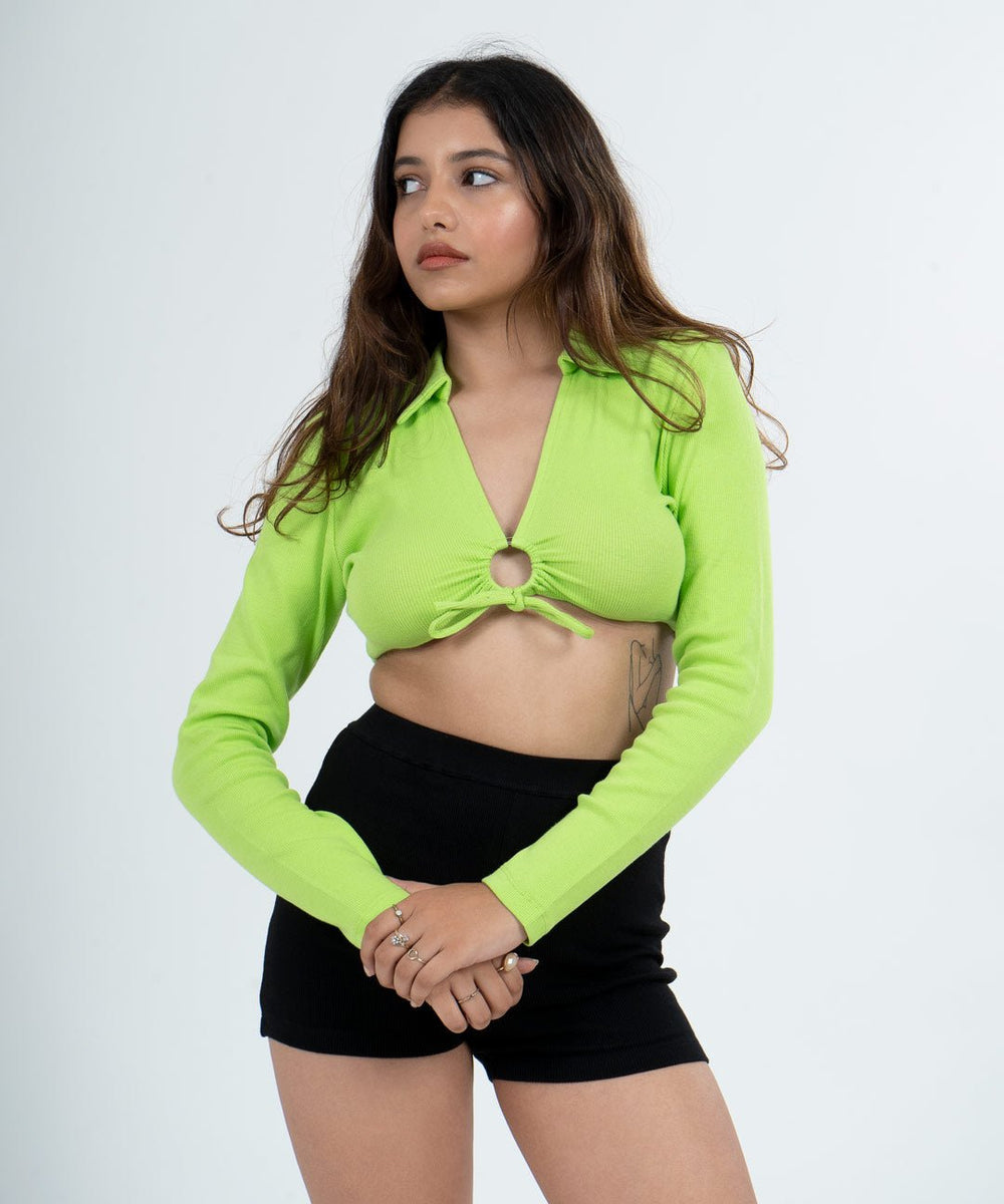 Neon crop tee on sale